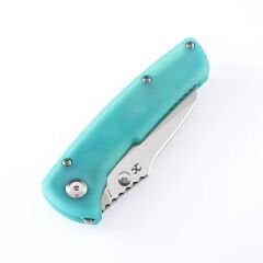 KANSEPT Main Street | Mavi G10 Sap | Taşlanmış 154CM Çelik Çakı | T1015B4