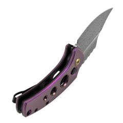 Kansept Wasp | Eloksallı Titanyum Sap | Damascus Çelik Çakı | T2144F6