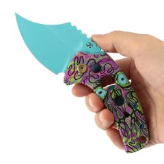 Kansept Wasp | Ölümsüz Baskılı Yeşim G10 Sap | 154CM Çelik Çakı | T2144F5