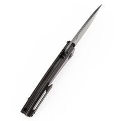 KANSEPT Raven | Kuzgun Siyah Yıkama Titanyum + Timascus Sap | Damascus Çelik Çakı | K2109A4