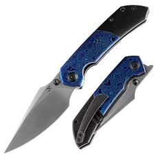 KANSEPT Fenrir | Titanyum + Timascus Sap | CPM-S35VN Çelik Çakı | K1034A7