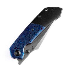 KANSEPT Fenrir | Titanyum + Timascus Sap | CPM-S35VN Çelik Çakı | K1034A7