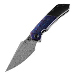 KANSEPT Fenrir | Titanyum + Timascus Çelik Sap | Damascus Çelik Çakı | K1034A8