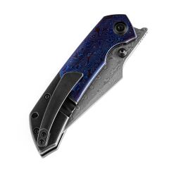 KANSEPT Fenrir | Titanyum + Timascus Çelik Sap | Damascus Çelik Çakı | K1034A8