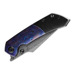 KANSEPT Fenrir | Titanyum + Timascus Çelik Sap | Damascus Çelik Çakı | K1034A8