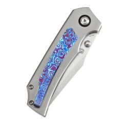 KANSEPT Fermi | Titanyum + Timascus Sap | CPM 20CV Çelik Çakı | K1122A4