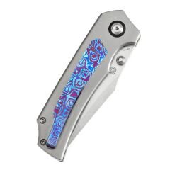 KANSEPT Fermi | Titanyum + Timascus Sap | CPM 20CV Çelik Çakı | K1122A4