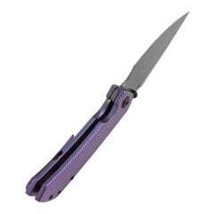 Kansept Fenrir | Eloksallı TitanyumSap | Damascus Çelik Çakı | K1034C5