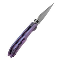 Kansept Fenrir | Eloksallı TitanyumSap | Damascus Çelik Çakı | K1034C5