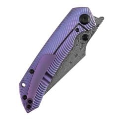 Kansept Fenrir | Eloksallı TitanyumSap | Damascus Çelik Çakı | K1034C5
