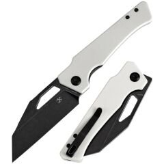 KANSEPT Egress | Beyaz G10 Sap | Siyah Taş Yıkanmış 14C28N Çelik Çakı | T1033A4