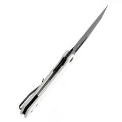 KANSEPT Egress | Beyaz G10 Sap | Siyah Taş Yıkanmış 14C28N Çelik Çakı | T1033A4