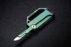 Rike Rk Hasp-G | Yeşil Titanyum Sap | Çok Fonksiyonlu Mini Çakı | RK-14651-4