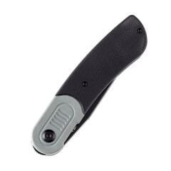 KANSEPT Reverie | Gri ve Siyah G10 Sap | Siyah Taş Yıkama 154CM Çelik Çakı | T2025B1