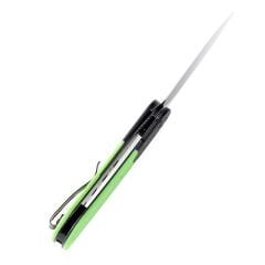 KANSEPT Reverie | Siyah ve Yeşil G10 Sap | Siyah Taş Yıkama 154CM Çelik Çakı | T2025B2