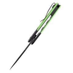 KANSEPT Reverie | Siyah ve Yeşil G10 Sap | Siyah Taş Yıkama 154CM Çelik Çakı | T2025B2