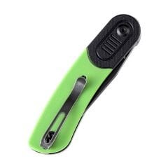 KANSEPT Reverie | Siyah ve Yeşil G10 Sap | Siyah Taş Yıkama 154CM Çelik Çakı | T2025B2