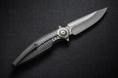 Rike RK Viper 4-A-DG | Koyu Gri Titanyum İntegral Sap | Bohler M398 Çelik Çakı | RK-14213-3
