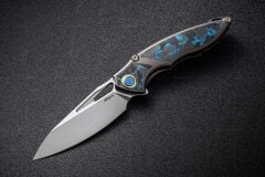 Rike Rk1902s BCF | Mavi Karbon Fiber Kakmalı Sap | Bohler M390 Çelik Çakı | RK-12017-3