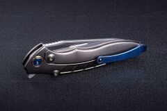 Rike Rk1902s RCF | Kırmızı Karbon Fiber Kakmalı Sap | Bohler M390 Çelik Çakı | RK-12017-4