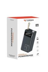 50000 Mah Fenerli 4 Çıkışlı Taşınabilir Dijital Göstergeli Powerbank