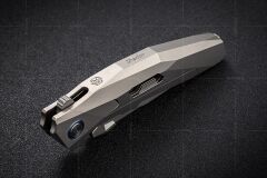 Rike RK Shadow-T-P | Düz Titanyum Sap | M390 Çelik Çakı | RK-13509-1