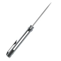 KANSEPT Foosa | Mavi Beyaz Karbon Fiber Sap | Damascus Çelik Çakı | K2020T2