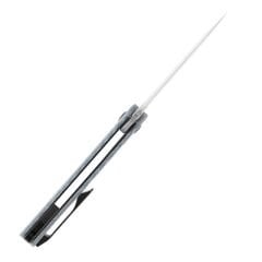 KANSEPT Foosa | Mavi Beyaz Karbon Fiber Sap | Damascus Çelik Çakı | K2020T2