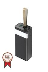 30000 Mah 22.5W Hızlı Şarj Özellikli Dijital Şarj Göstergeli Powerbank - Beyaz