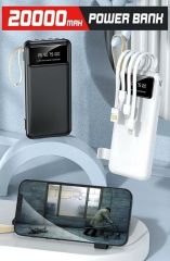20000 Mah Hızlı Şarj Özellikli 4 Çıkışlı Powerbank