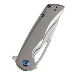 KANSEPT Kryo | Başparmak Delikli | Bronz Eloksallı ve Taşlanmış Titanyum Sap | CPM S35VN Çelik Çakı | K1001A8