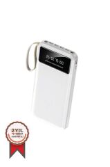 10000 Mah Hızlı Şarj Özellikli 4 Çıkışlı Powerbank - Beyaz