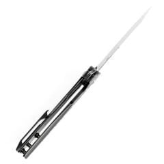 KANSEPT Shard | Siyah Beyaz Nebula Karbon Fiber Sap | Damascus Çelik Çakı  | K1006C3