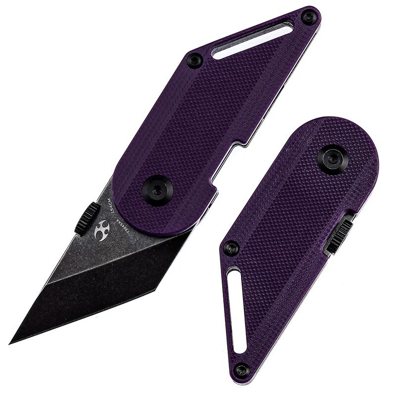 KANSEPT Dash | Mor G10 Sap | Siyah Taşlanmış 154CM Çelik Mini Çakı | T3045A4