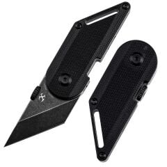 KANSEPT Dash | Siyah G10 Sap | Siyah Taşlanmış 154CM Çelik Mini Çakı | T3045A1