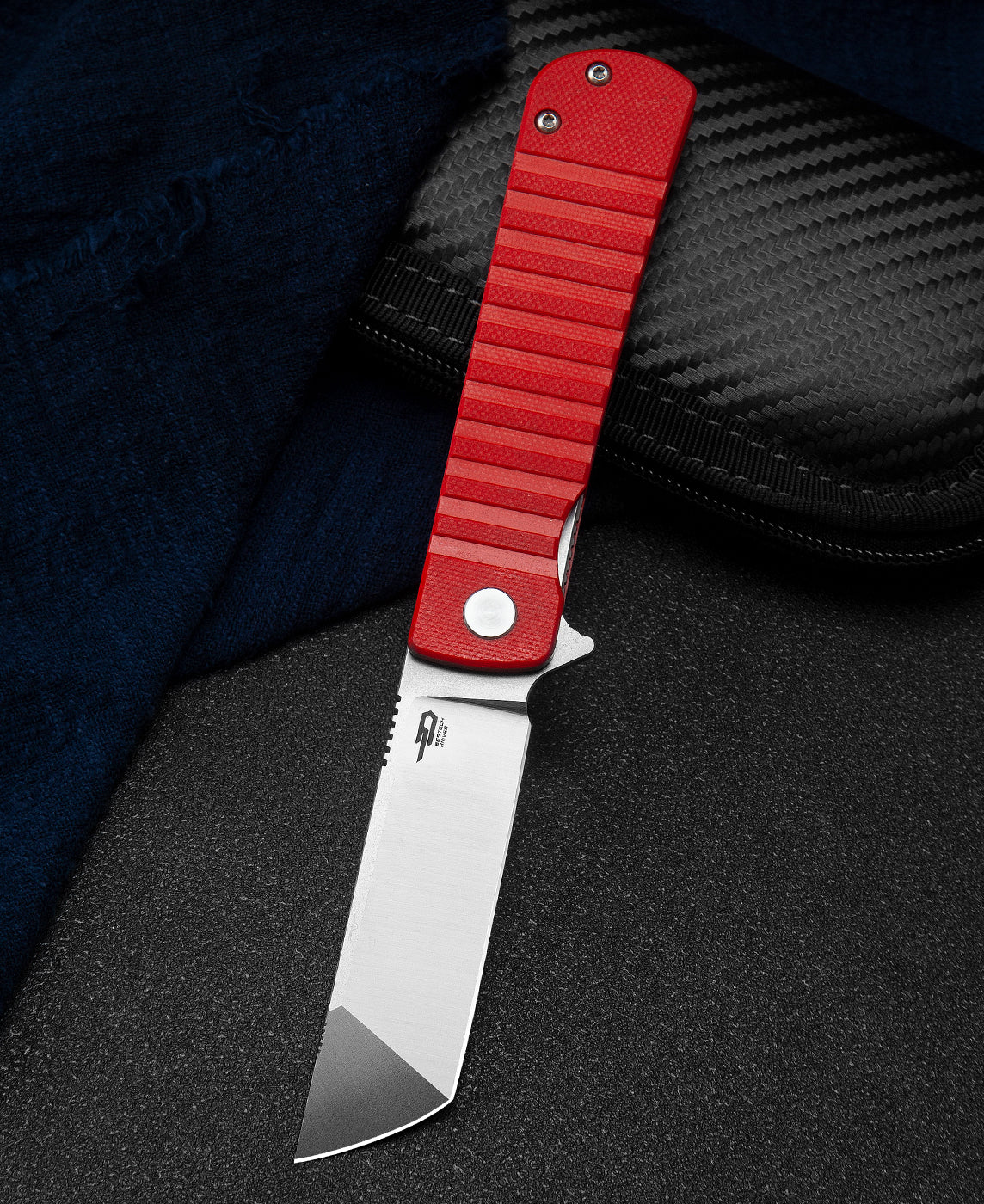 BESTECH TITAN BG49A-3 Kırmızı G10 Sap D2 Çakı