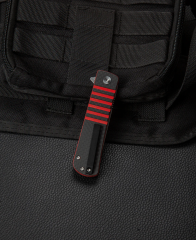 BESTECH TITAN BL05B Karbon Fiber ve G10 Saplı Ara Katman Damascus Çakı