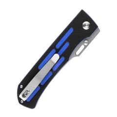 Kansept Reedus | Siyah ve Mavi G10 Sap | Taşlanmış 154CM Çelik Çakı | T1041A4