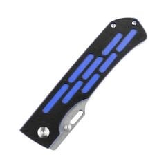 Kansept Reedus | Siyah ve Mavi G10 Sap | Taşlanmış 154CM Çelik Çakı | T1041A4