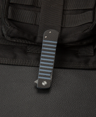 BESTECH TITAN BL05A Karbon Fiber ve G10 Saplı Ara Katman Damascus Çakı