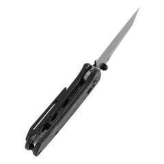 KANSEPT Little Main Street | Çapraz Kilitli | Parçalanmış Karbon Fiber Sap | Damascus Çelik Çakı | K2015V7