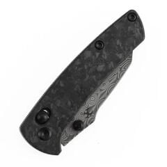 KANSEPT Little Main Street | Çapraz Kilitli | Parçalanmış Karbon Fiber Sap | Damascus Çelik Çakı | K2015V7