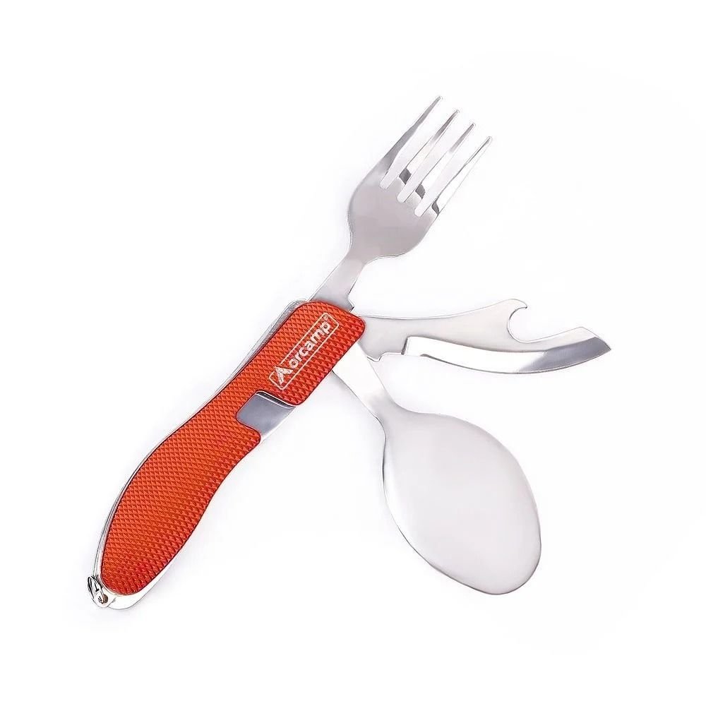 Kamp Çatal Kaşık Bıçak Seti Kırmızı