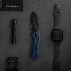 Vosteed Kroc - Top Liner Lock ( S35VN Çelik ve Alüminyum & Karbon Fiber Sap Çakı ) - A1804