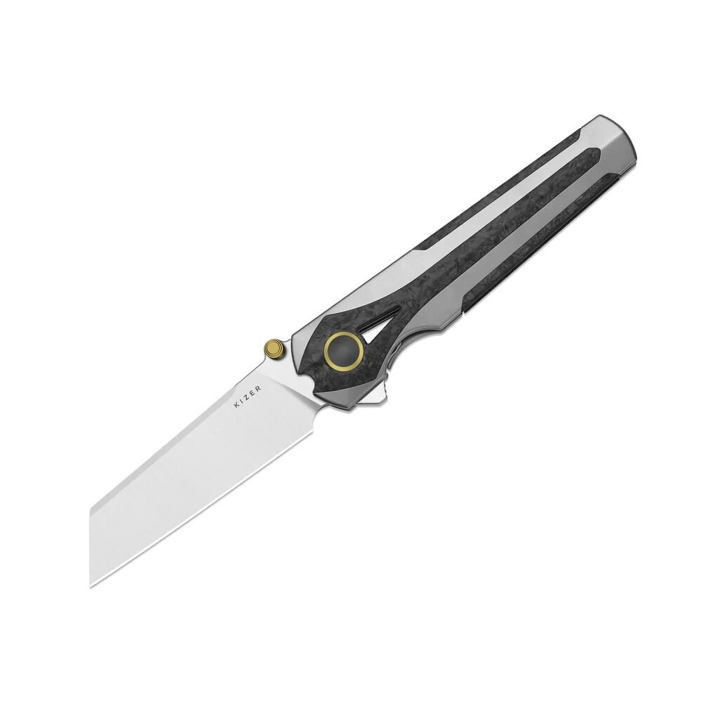 Kizer Staff | Titanyum ve Karbon Fiber Sap | S45VN Çelik Çakı | Ki3795A2