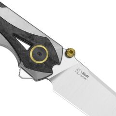 Kizer Staff | Titanyum ve Karbon Fiber Sap | S45VN Çelik Çakı | Ki3795A2