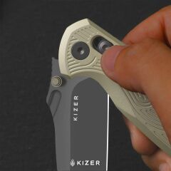 Kizer Khamsin | Kum Fırtınası Alüminyum Sap | Nitro-V Çelik Çakı | V3791A1