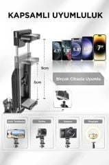 Torima L16 Çok Amaçlı Tripod Selfie Kumandalı 153 Cm Anroid İos Go Pro Uyumlu