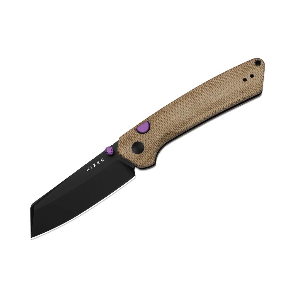 Kizer Madrac | Norplex UltreX™ Micarta Sap | 14C28N Çelik Çakı | V3693BSA1