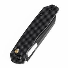 Tenable Shard | Çapraz Kilitli | Siyah G10 Sap | Siyah Kaplama 14C28N Çelik Çakı | T1006V1